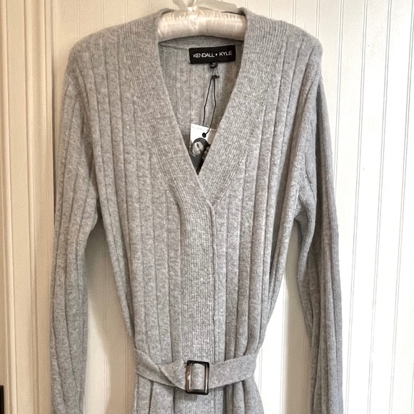 Kendall & Kylie Belted Sweater Dress - Picture 1 of 7